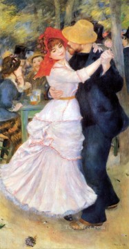 Pierre Auguste Renoir Painting - Danza en Bougival maestro Pierre Auguste Renoir